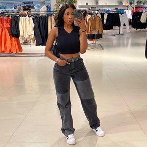 European and American women's high-end gray